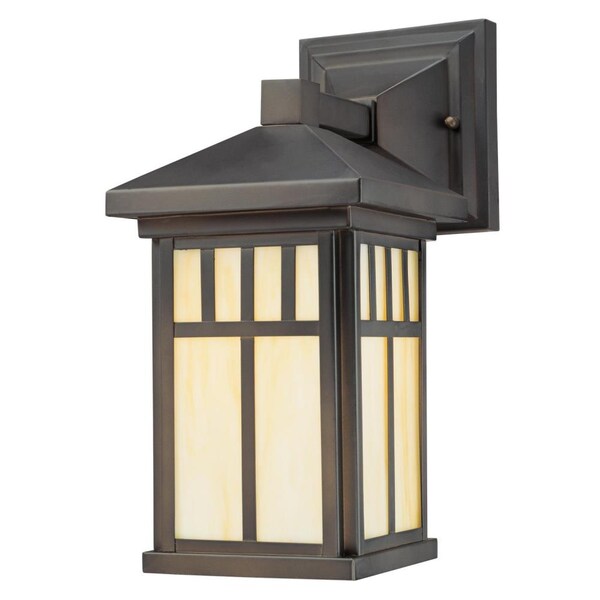 Westinghouse One-Light Outdoor Wall Fixture Burnham ORB Honey Art Gls 6732800 - main